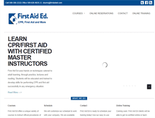 Tablet Screenshot of firstaided.com